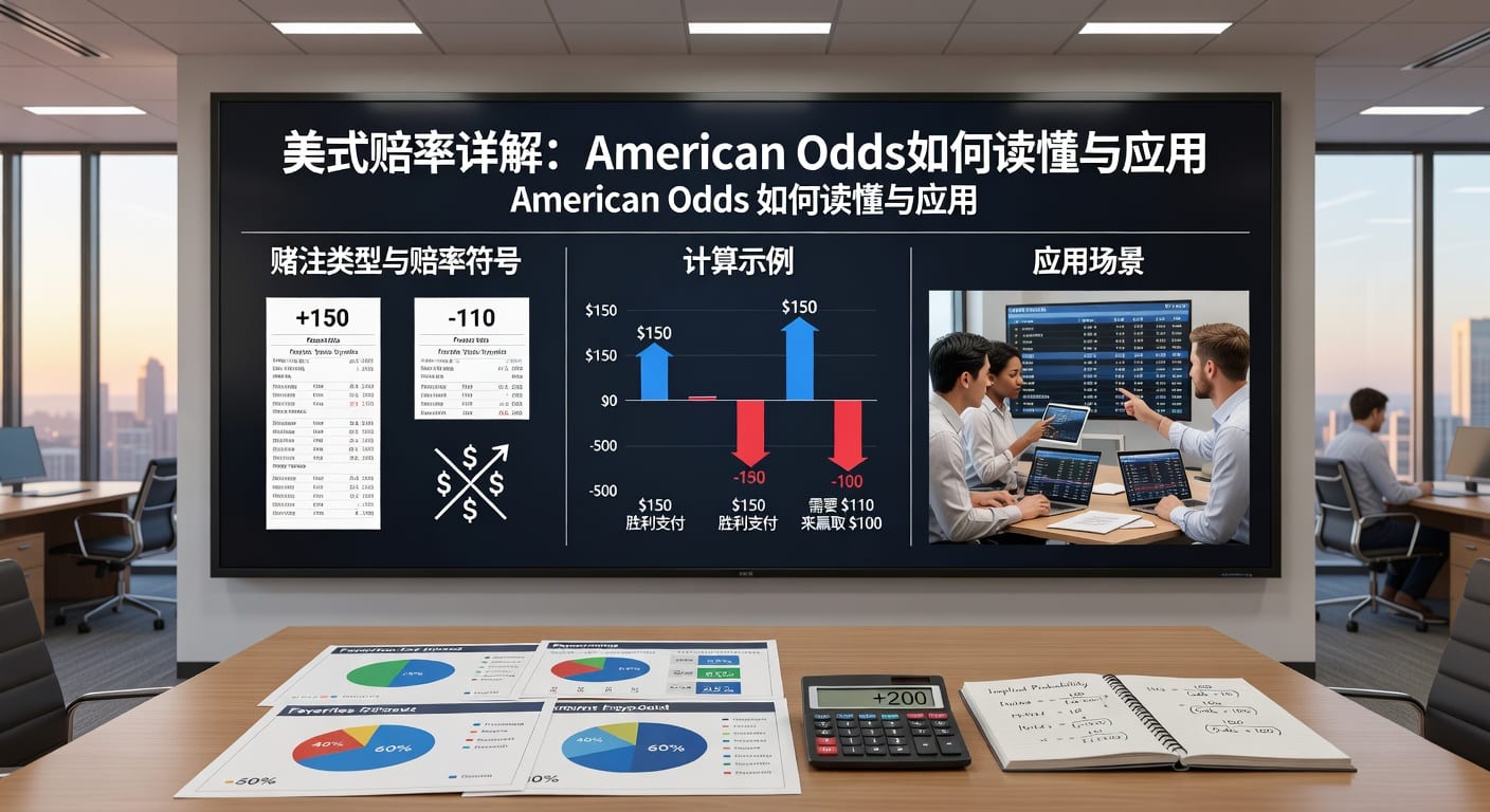 美式赔率 american odds：换算、判断与下注思路